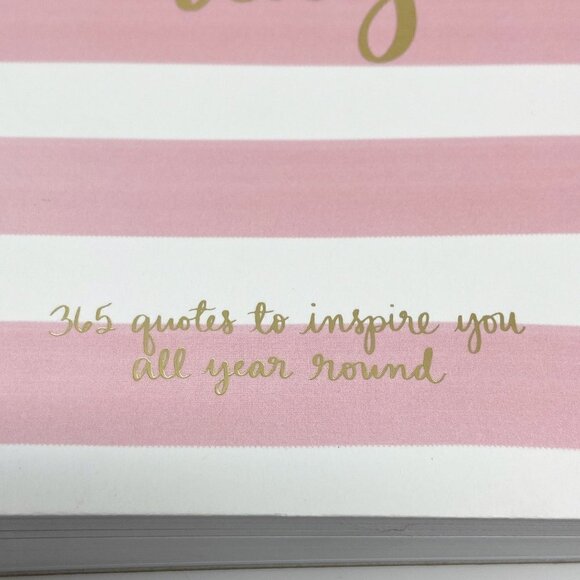 ECCOLO Dayna Lee | Thought a Day Big Pad 365 Quotes Pink White Stripes - Picture 5 of 7